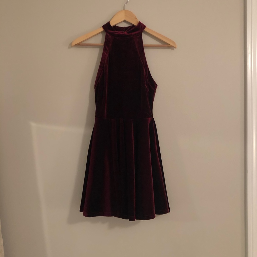 Maroon Flowy Dress